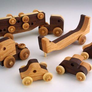 Wooden Toy Transporter